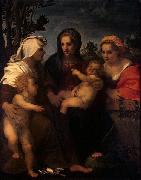 Madonna and Child with Sts Catherine, Elisabeth and John the Baptist, Andrea del Sarto